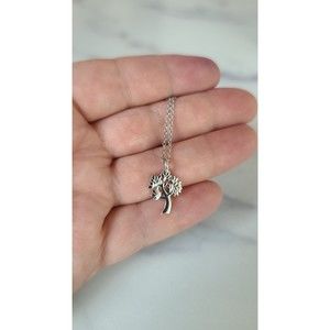 Vintage 925 Tree Pendant Necklace